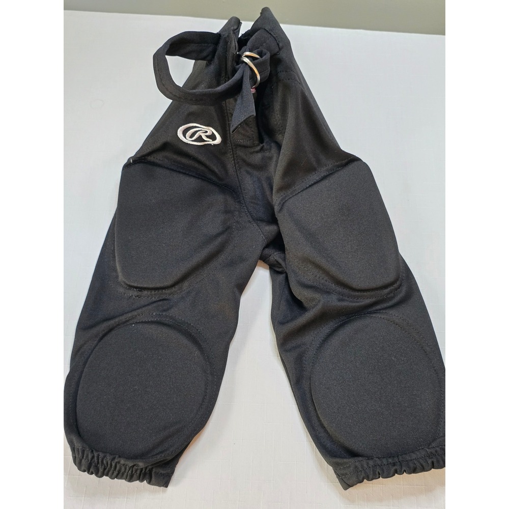 Rawlings Youth Small Black Integrated Football Pants Padded Boys Sports K8ds